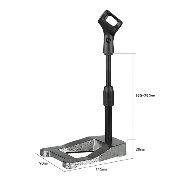 AH-01B small A pop iron seat can lift rod microphone clip