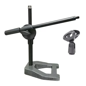 AH-02BL-02 A seat extended lift bar short crossbar (clip type) large silver nut microphone clip