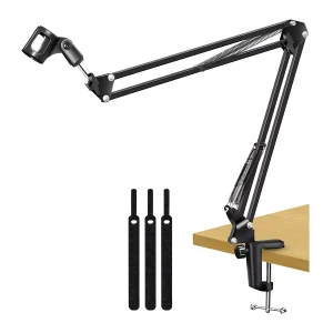 CB-035A-01 cantilever bracket aluminum Velcro microphone clip