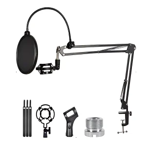 CB-035A-03 cantilever bracket aluminum BOP plastic shock proof microphone clip Velac conversion nut