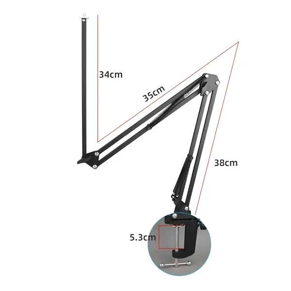 CB-035AL long rod video cantilever bracket aluminum