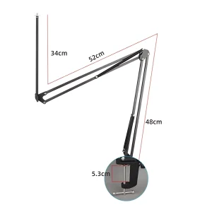 CB-037AL long rod video cantilever bracket aluminum seat