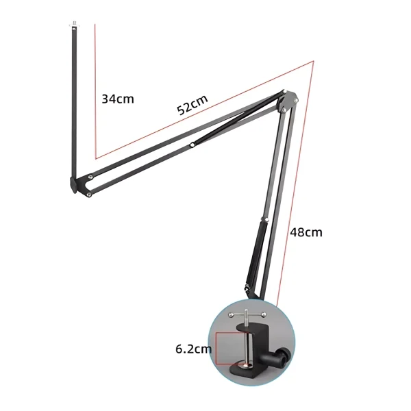 CB-037BL long rod video cantilever bracket large iron seat