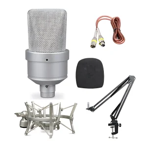 HC-103-02 34mm microphone + windproof cotton + male and female Kanon line + large shock proof frame +35 aluminum bracket