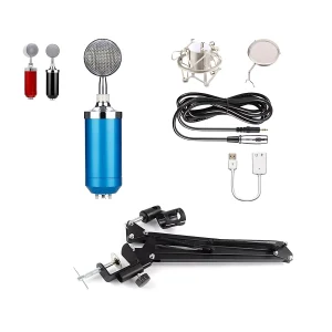 HC-602-01 microphone + small anti-spray net + 3.5mm audio cable + iron shockproof frame + 35