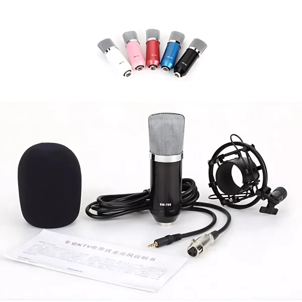 HC-701-01 microphone + windproof cotton + iron shock proof frame