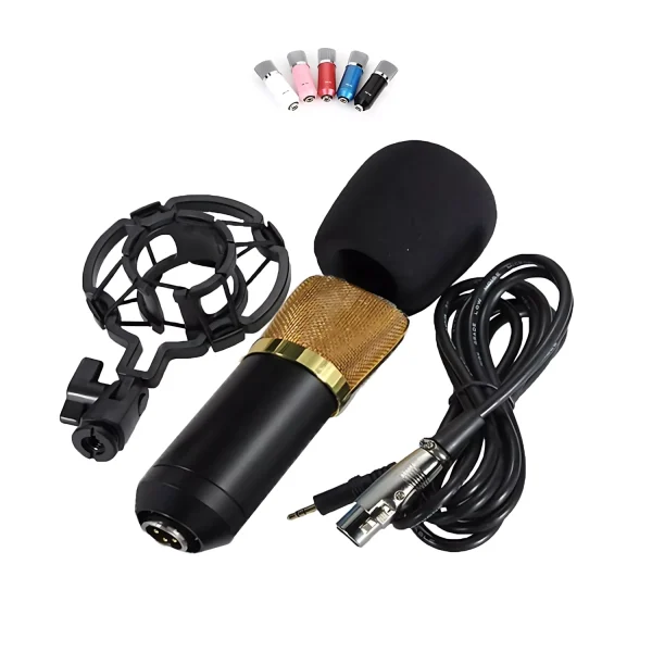HC-702-01 microphone + windproof cotton + plastic shock proof frame