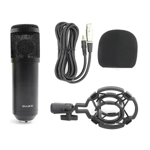 HC-900-01 microphone + windproof cotton +3.5 audio cable + plastic anti-vibration frame