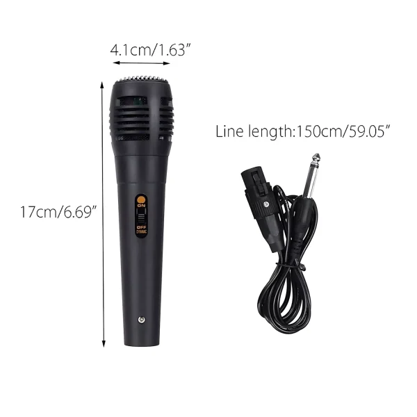 HD-003 Wired Dynamic Round Microphone