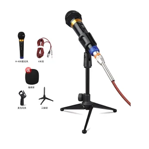 HD-008-S Wired Dynamic Microphone, 4-meter cable, tripod stand