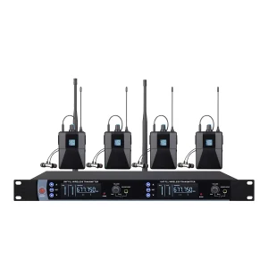 UHF wireless monitoring 1U stereo 200*2 frequency points