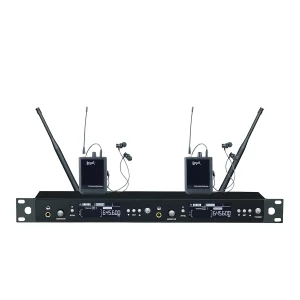 UHF wireless monitoring 1U stereo 200*2 frequency points