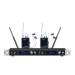 UHF wireless monitoring 1U stereo 200*2 frequency points