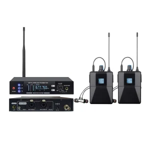UHF wireless stereo monitoring, 200 frequency points, 1/2U