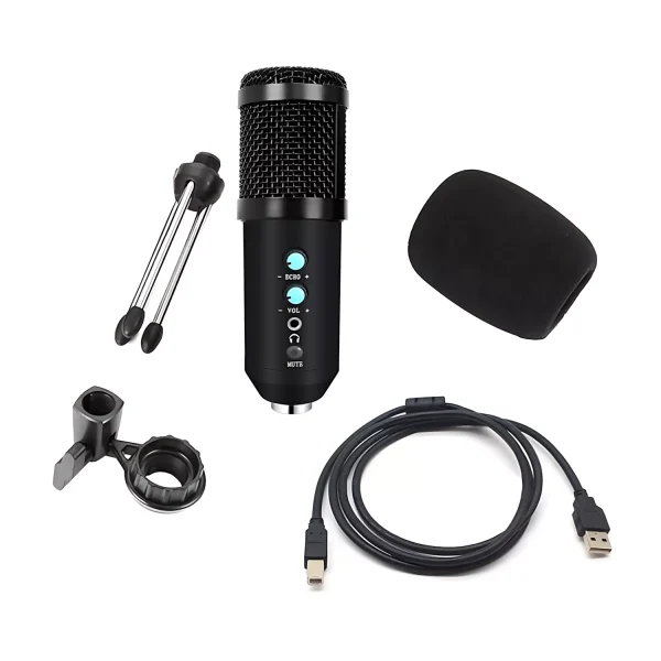 UF-811-02 USB reverberant microphone magnifier small three foot black