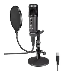 UF-811-04 USB reverberant microphone magnifying glass iron disc bracket BOP net black
