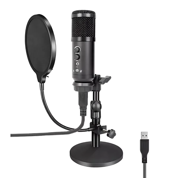 UF-811-04 USB reverberant microphone magnifying glass iron disc bracket BOP net black