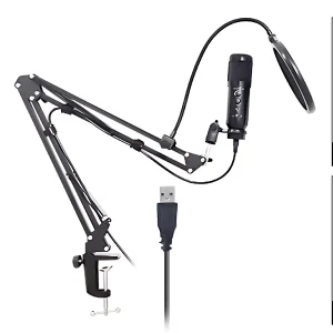 UF-811-05 USB reverberant microphone 35 aluminum holder black