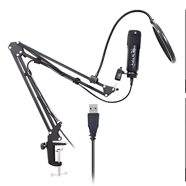 UF-811-05 USB reverberant microphone 35 aluminum holder black