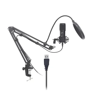 UF-831-02 USB reverberant microphone 35 aluminum seat iron shock black