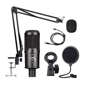 US-619-02 192K microphone + BOP net + windproof cotton +35 iron bracket + magnifying glass