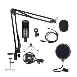 US-619-04 192K microphone + BOP net + windproof cotton +35 iron bracket + notch shock proof frame + small three feet of magnifying glass