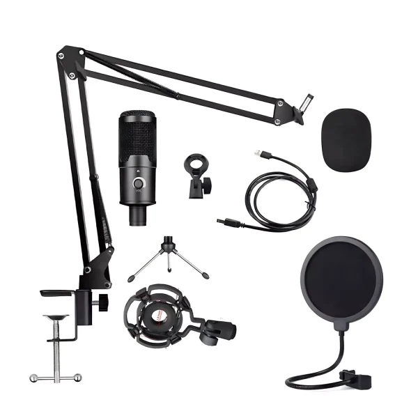 US-619-04 192K microphone + BOP net + windproof cotton +35 iron bracket + notch shock proof frame + small three feet of magnifying glass