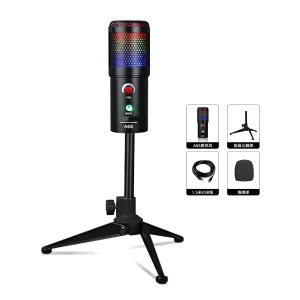US-629-01 USB 192K Microphone with Large Tripod Stand