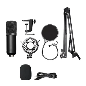 US-709-02 192K flat USB microphone + blowout prevention + windproof cotton +35 aluminum + iron shock proof
