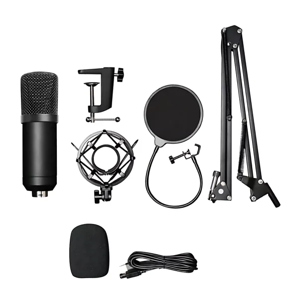 US-709-02 192K flat USB microphone + blowout prevention + windproof cotton +35 aluminum + iron shock proof