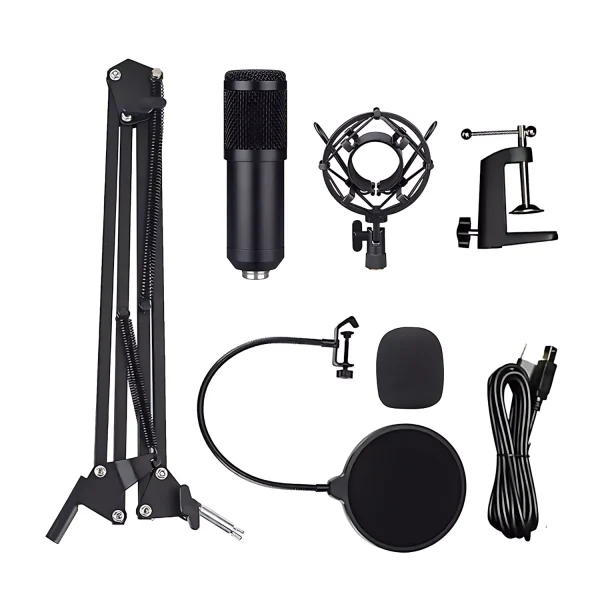 US-809-04 192K USB microphone + blowout preputer + windproof cotton +35 aluminum + iron shock proof