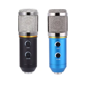 UTF-801 3.5USB circular mesh reverberator microphone spring clip small tripod silver