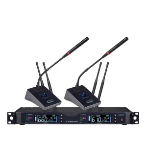 UHF 2T1 true Diversity Wireless microphone Infrared Frequency matching Long pole Conference