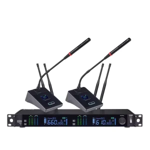 UHF 2T1 true Diversity Wireless microphone Infrared Frequency matching Long pole Conference