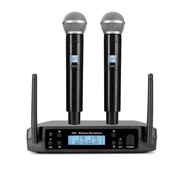 UHF 2T1 handheld wireless microphone