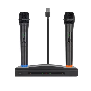 2.4G 2T1 handheld wireless microphone 5v