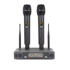 UHF 2T1 handheld wireless microphone