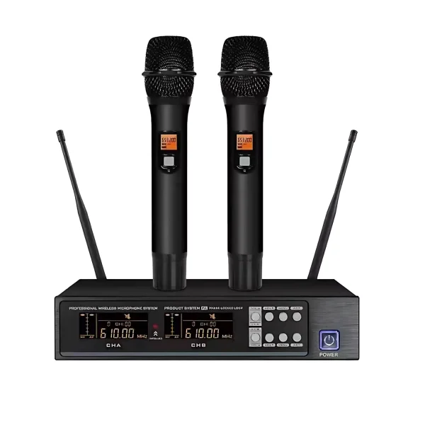 UHF 2T1 handheld wireless microphone