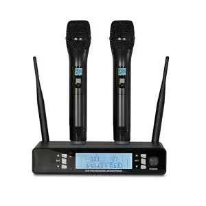 UHF 2T1 handheld wireless microphone