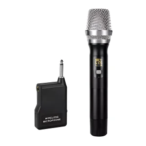 UHF  1T1  micro wireless microphone handheld black