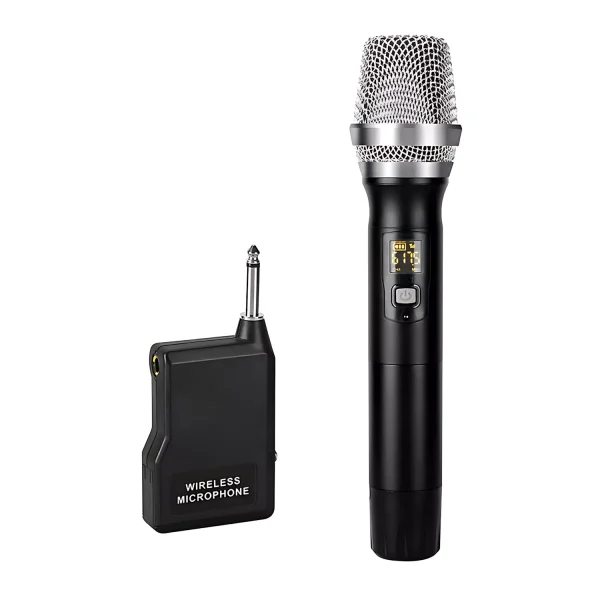 UHF  1T1  micro wireless microphone handheld black