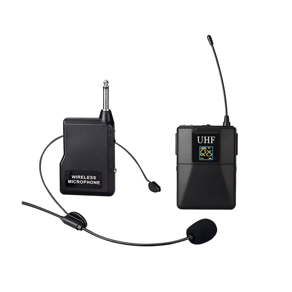 UHF  1T1 micro wireless microphone head - mounted black