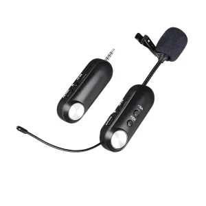 UHF  1T1 micro wireless microphone lapel black