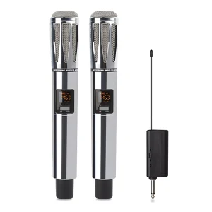 UHF 2T1 miniature wireless microphone handheld