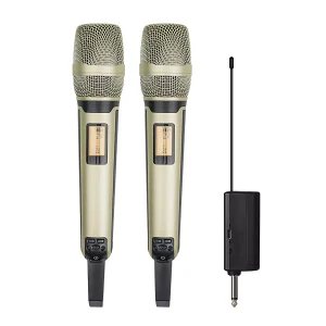 UHF 2T1 miniature wireless microphone handheld