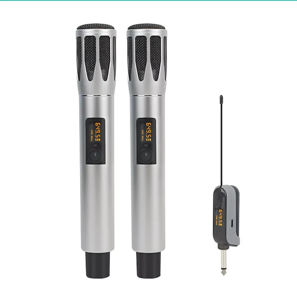 UHF 2T1 miniature wireless microphone handheld