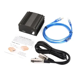 PS-001USB48V phantom power supply +USB power cord + male and female card non cable
